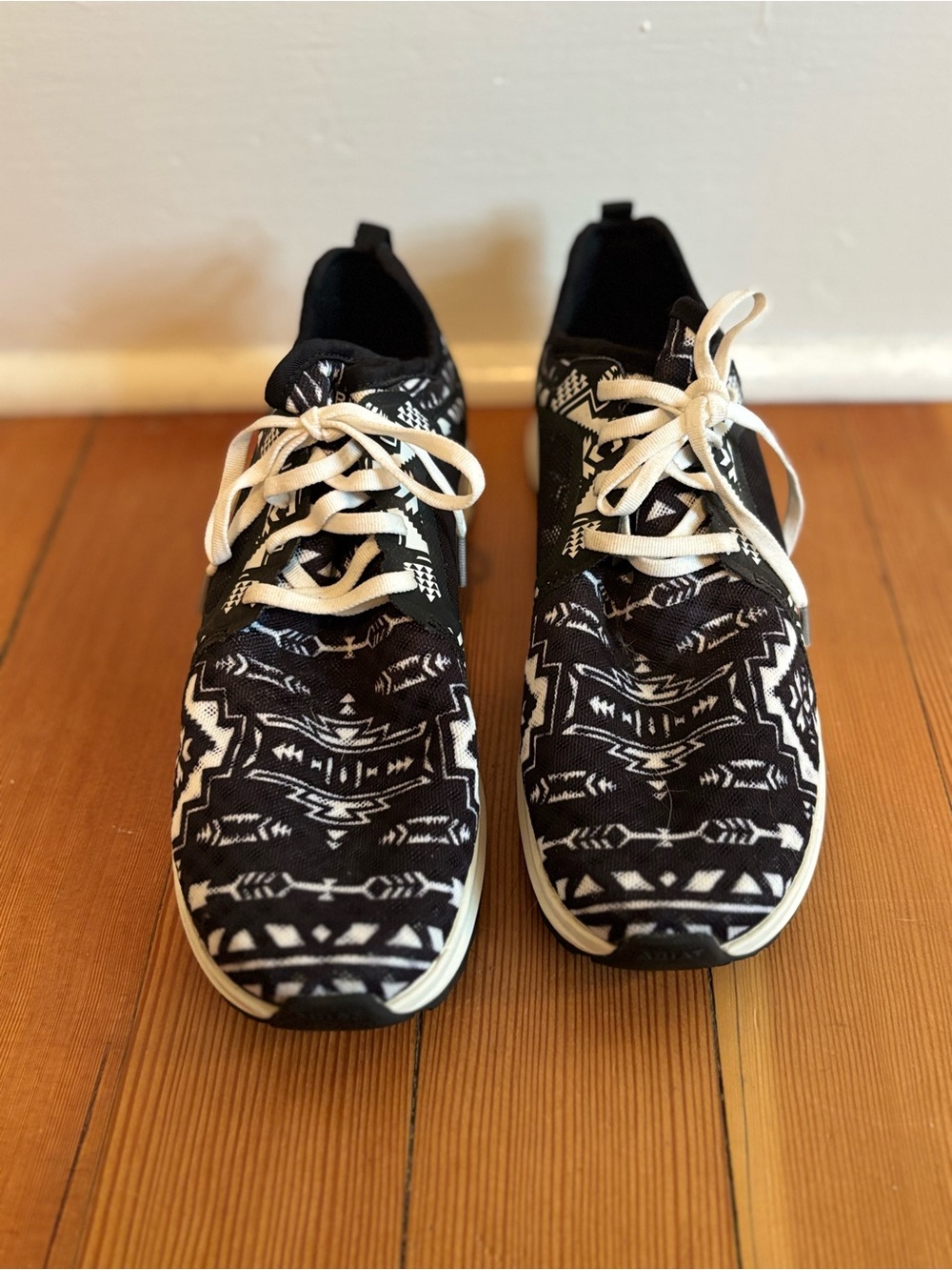 Ariat Black and White Patterned Slip-On Sneakers